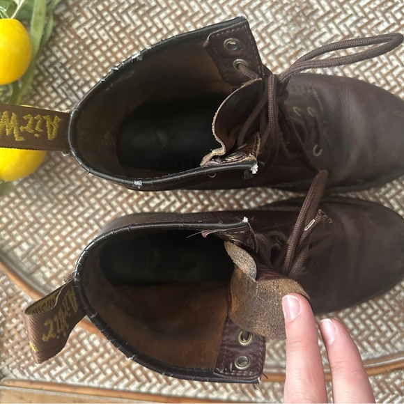 Dr. Martens Aztec Brown Lace Up Boots Sz 9 - Picture 4 of 7